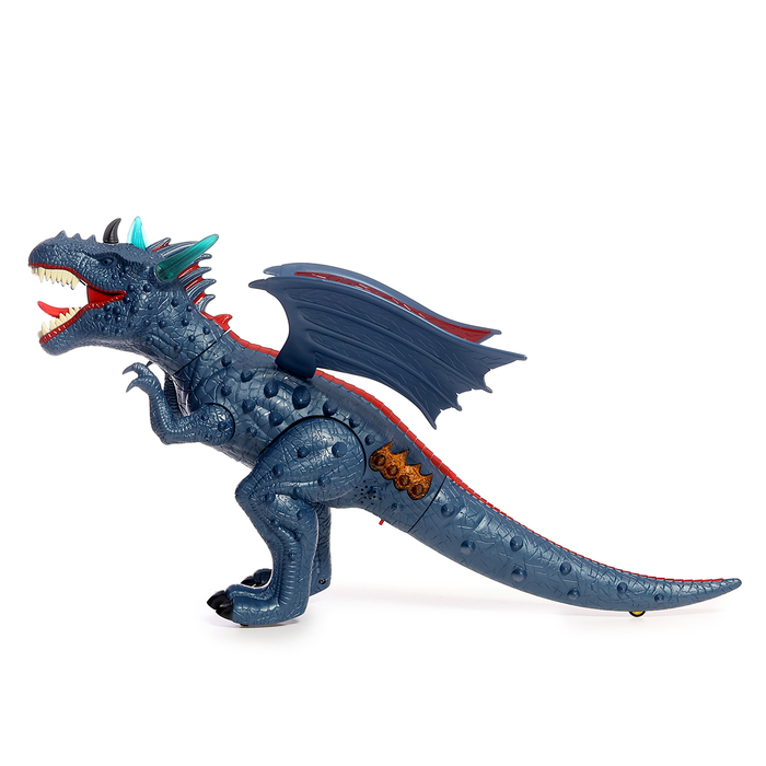 Дракон радиоуправляемый, дышит паром, световые и звуковые эффекты, работает от батареек Дракон радиоуправляемый, дышит паром, световые и звуковые эффекты, работает от батареек