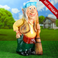 Садовая фигура "Бабка-Ежка стоя" 33х35х65см МИКС Садовая фигура "Бабка-Ежка стоя" 33х35х65см МИКС