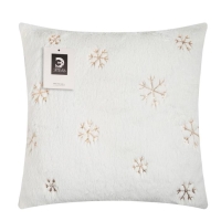 Наволочка декоративная Этель &laquo;Снежинка&raquo; золото 43 х 43 см, 100% п/э
