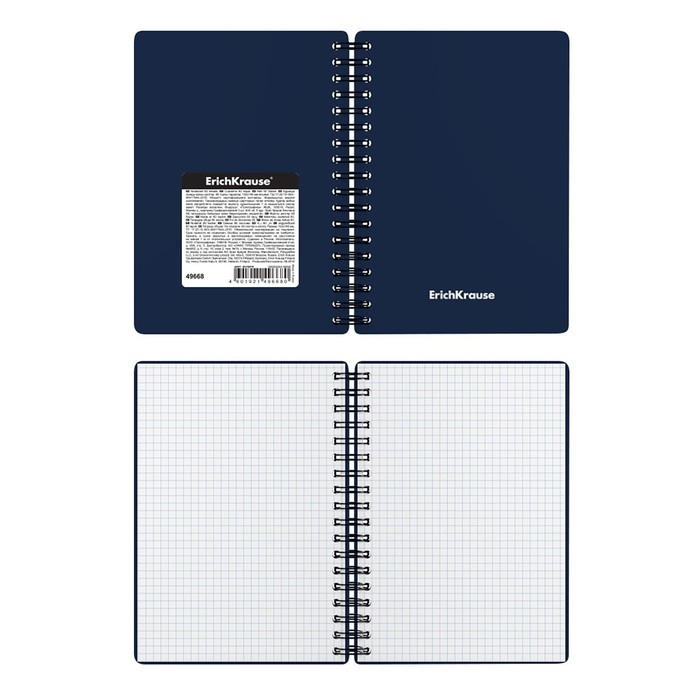 Тетрадь на спирали А6, 60 листов в клетку, ErichKrause Classic, пластиковая обложка, блок офсет 100% белизна, МИКС (1 вид в спайке) Тетрадь на спирали А6, 60 листов в клетку, ErichKrause Classic, пластиковая обложка, блок офсет 100% белизна, МИКС (1 вид в спайке)