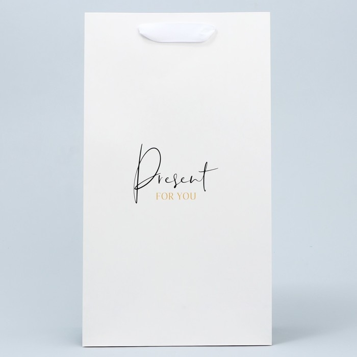 Пакет подарочный под две бутылки, упаковка, &laquo;Present for you&raquo;, 35 х 20 х 9 см