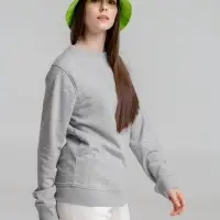 Свитшот унисекс BNC Inspire (Organic), серый меланж, размер S