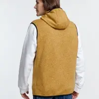 Жилет с капюшоном унисекс Gotland, горчичный, размер M