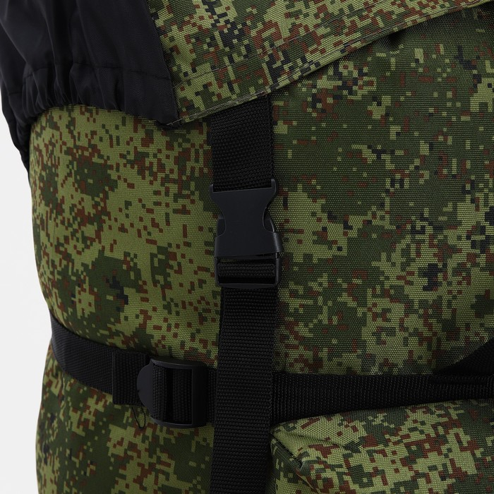 Рюкзак туристический, Huntsman, 60 л, отдел на шнурке, 3 наружных кармана, цвет хаки