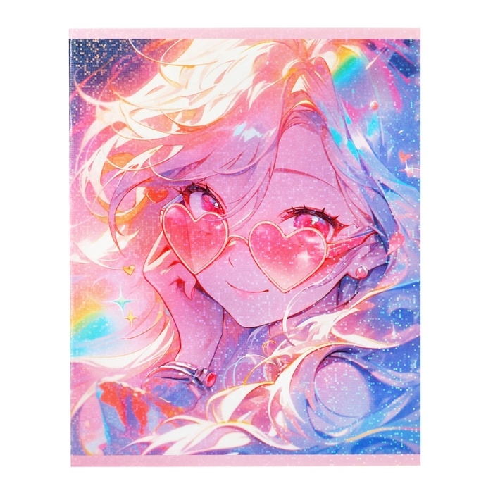 Комплект тетрадей из 5 штук 48 листов в клетку Calligrata TOP Комплект тетрадей из 5 штук 48 листов в клетку Calligrata TOP "В розовых очках", обложка мелованный картон, голографическая ламинация, блок офсет