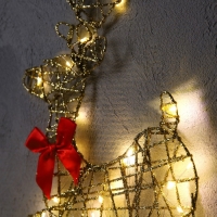 Светодиодная фигура «Олень» 28 × 47.5 см, металл, батарейки ААх2 (не в комплекте), свечение тёплое белое Светодиодная фигура «Олень» 28 × 47.5 см, металл, батарейки ААх2 (не в комплекте), свечение тёплое белое