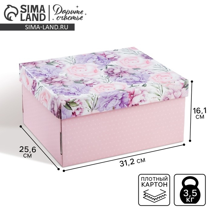 Коробка подарочная складная, упаковка, «Цветочная сказка», 31 х 25.5 х 16 см Коробка подарочная складная, упаковка, «Цветочная сказка», 31 х 25.5 х 16 см