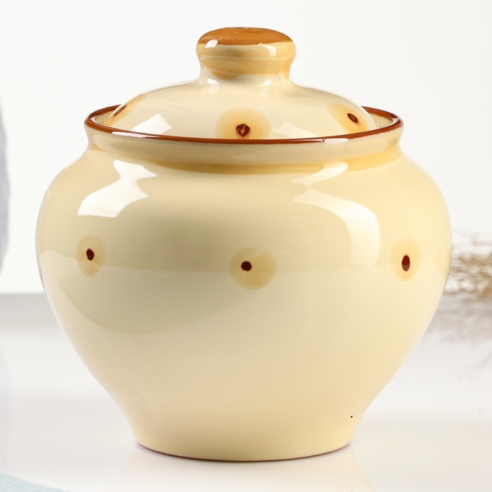 Горшок для запекания Горшок для запекания "Русский" 0,7л / 14х14см, карамель