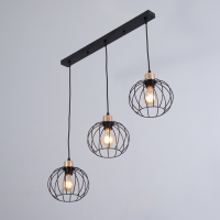 Люстра "Контур" 3х60Вт Е27 Чёрный 70х20х22(90)см