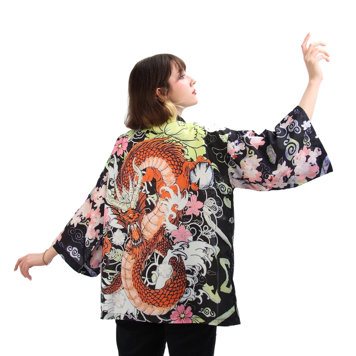 Карнавальное хаори &laquo;Красный дракон&raquo;, р. 44&ndash;48 (M)