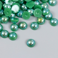 Декор для творчества пластик "Половинки бусин. Зелёная гамма" 20 гр 0,8х0,8 см Декор для творчества пластик "Половинки бусин. Зелёная гамма" 20 гр 0,8х0,8 см