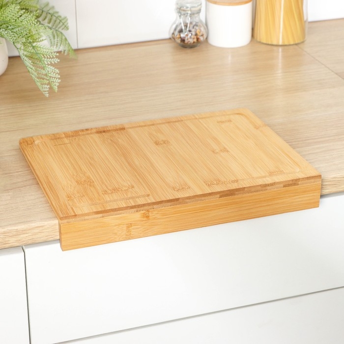 Доска разделочная Доляна «Идея», 35×25 см, бамбук Доска разделочная Доляна «Идея», 35×25 см, бамбук