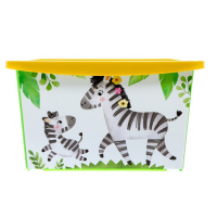 Ящик для игрушек, с крышкой, «Счастливое детство», объём 30 л Ящик для игрушек, с крышкой, «Счастливое детство», объём 30 л