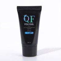 Полигель для наращивания &laquo;GLITTER&raquo;, 3-х фазный, 30 мл, LED/UV