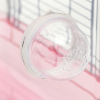 Клетка для грызунов с туннелем и наполнением, 32 х 21 х 55, см, розовая Клетка для грызунов с туннелем и наполнением, 32 х 21 х 55, см, розовая