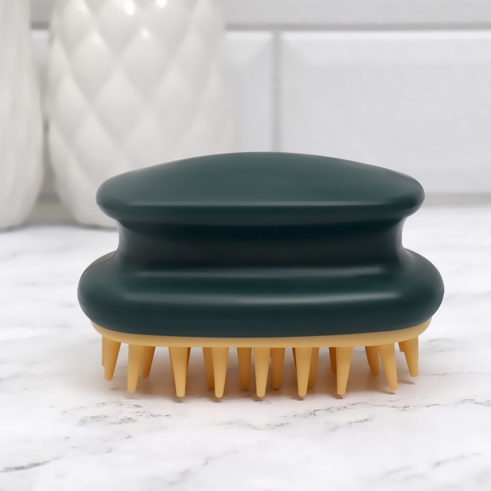 Щётка - массажёр для мытья головы, 10 × 6 × 6,2 см, в блистере, цвет МИКС Щётка - массажёр для мытья головы, 10 × 6 × 6,2 см, в блистере, цвет МИКС