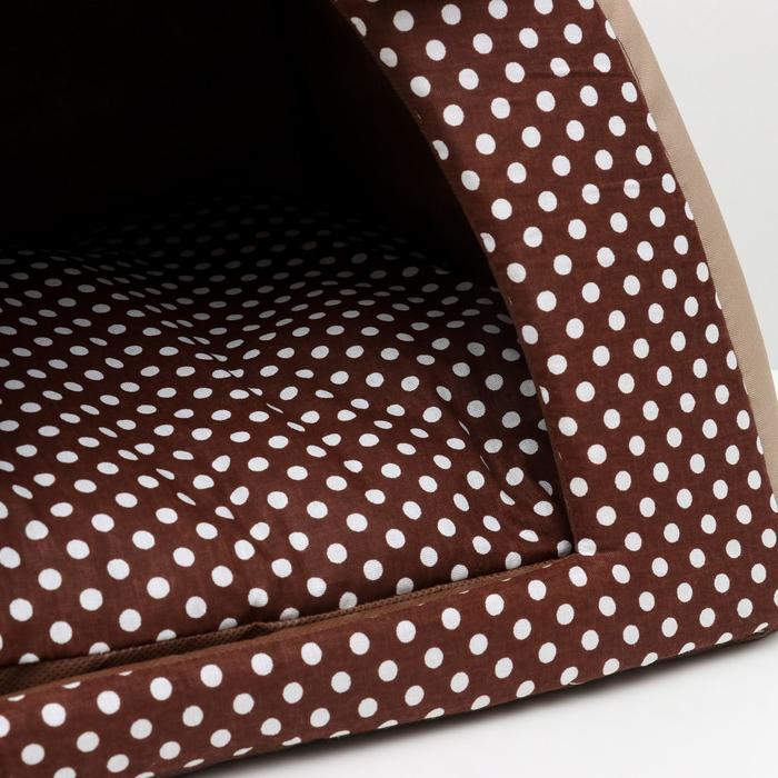 Домик-вигвам Домик-вигвам "Нежность", 40 х 40 х 37 см, бязь, коричневый