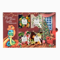 Чай в пакетиках &laquo;Зима теплее рядом с любимыми&raquo; в открытке, 4 шт. x 1,8 г.