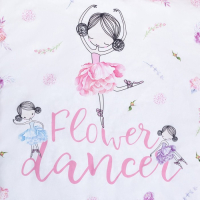 Постельное бельё детское Крошка Я "Flower dance", 112х147 см, 60х120+20 см, 40х60 см, 100% хлопок Постельное бельё детское Крошка Я "Flower dance", 112х147 см, 60х120+20 см, 40х60 см, 100% хлопок