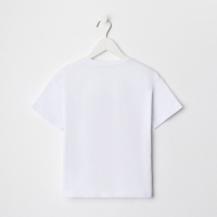 Футболка детская KAFTAN "Girl", р. 34 (122-128 см), белый Футболка детская KAFTAN "Girl", р. 34 (122-128 см), белый