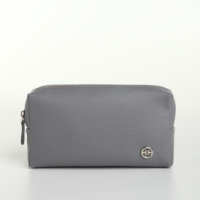 Косметичка на молнии, TEXTURA, цвет серый
