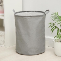 Корзина бельевая текстильная &laquo;Большая стирка&raquo;, 35&times;45 см, цвет серый