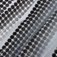 Штора для ванной комнаты «Ритм», 180×180 см, цвет белый-черный Штора для ванной комнаты «Ритм», 180×180 см, цвет белый-черный