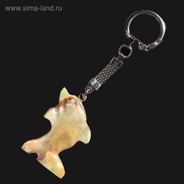 Брелок &laquo;Дельфин&raquo;, 4х3 см, оникс