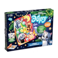 Набор для рисования эбру на новый год &laquo;Кот&raquo;, новогодний набор для творчества