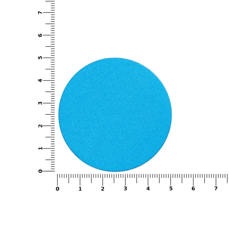 Наклейка тканевая Lunga Round, M, голубая Наклейка тканевая Lunga Round, M, голубая
