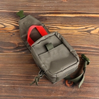 Подсумок медицинский, тактический, отрывной, олива, 19 х 15 х 8 см Подсумок медицинский, тактический, отрывной, олива, 19 х 15 х 8 см