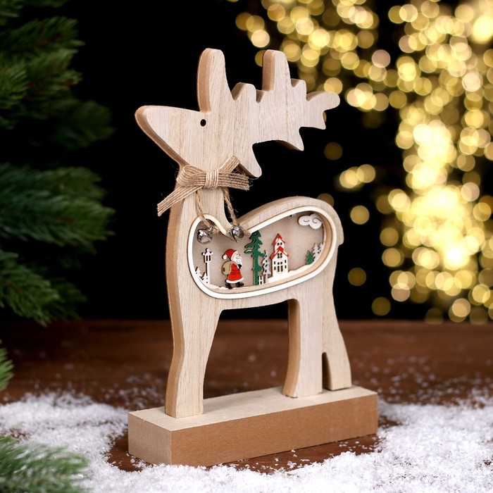Новогодний декор с подсветкой «Олень» 15 × 5 × 23,5 см Новогодний декор с подсветкой «Олень» 15 × 5 × 23,5 см