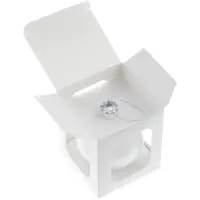 Елочный шар Finery Gloss, 10 см, глянцевый белый Елочный шар Finery Gloss, 10 см, глянцевый белый