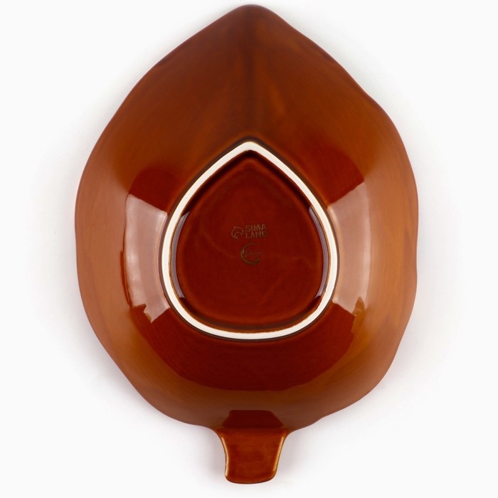 Новый год. Салатник новогодний керамика &laquo;Зимний лес&raquo;, 20 х 17 см, цвет коричневый