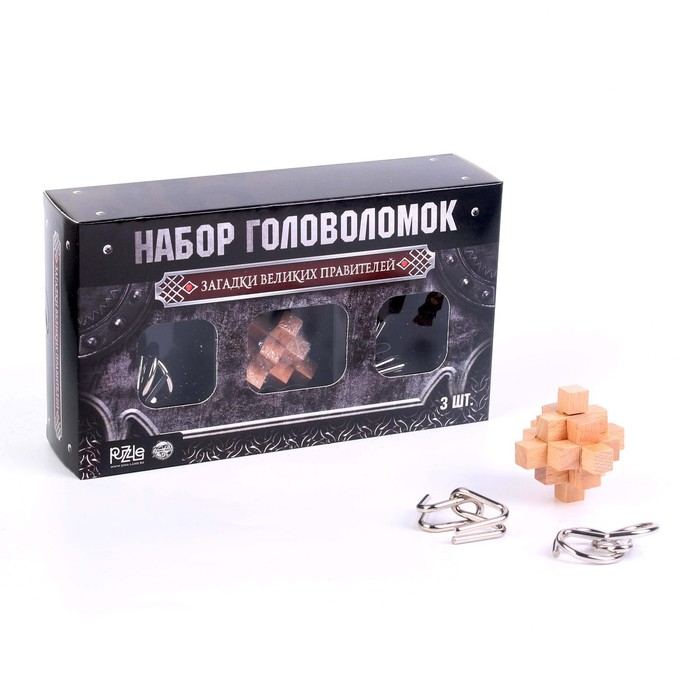Головоломка металлическая &laquo;Загадки Великих Правителей&raquo;, набор 3 шт.