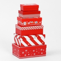 Набор коробок подарочных 15 в 1 &laquo;Почта&raquo;, 12 х 7 х 4 см - 46,6 х 35,2 х 17.5 см, Новый год