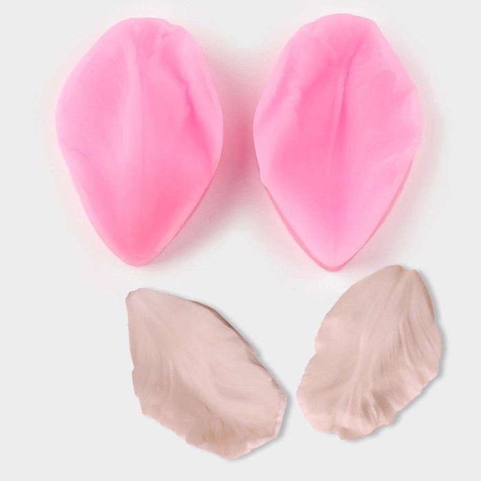 Молд &laquo;Лепесток яблони&raquo;, силикон, 2 предмета, 5,1&times;3,8 см, цвет МИКС