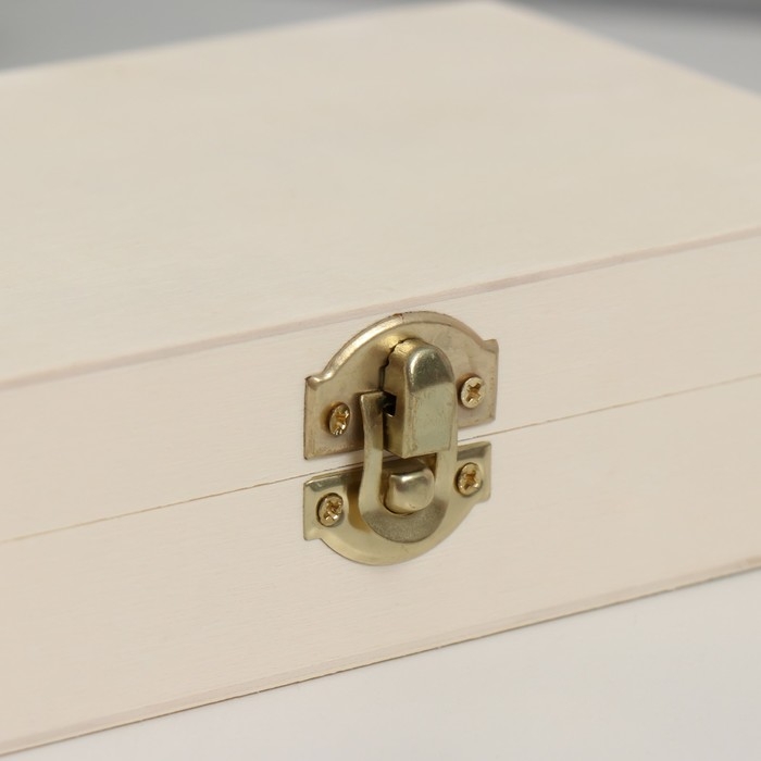 Шкатулка дерево под роспись Шкатулка дерево под роспись "Прямоугольная" замок пряжка 18х11х4,5 см