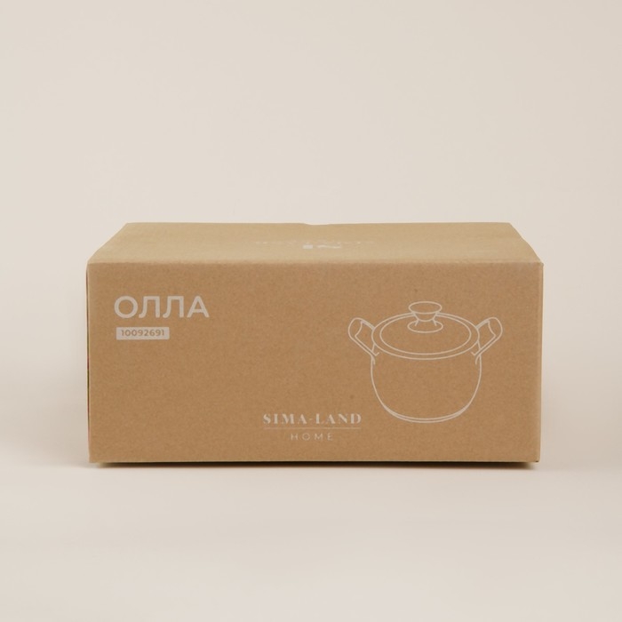 Кастрюля из нержавеющей стали SL Home &laquo;Олла&raquo;, 2 л,d=18 см, h=9 см,с крышкой, капсульное дно, индукция