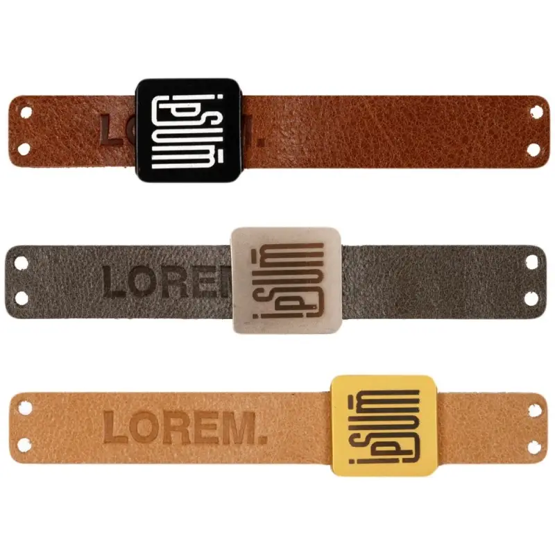 Лейбл кожаный Gimel, S, серый Лейбл кожаный Gimel, S, серый