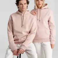 Толстовка с капюшоном унисекс King, розовая, размер XS