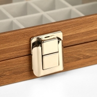 Подставка для украшений &laquo;Шкатулка дерево&raquo; 24 ячейки, 16&times;21&times;5 см, цвет серый в дереве