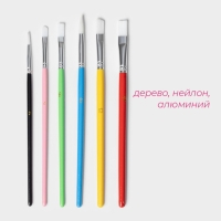 Набор кондитерских кисточек для декорирования Доляна &laquo;Леонардо&raquo;, 6 шт