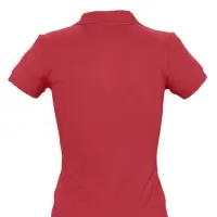 Рубашка поло женская People 210 красная, размер S