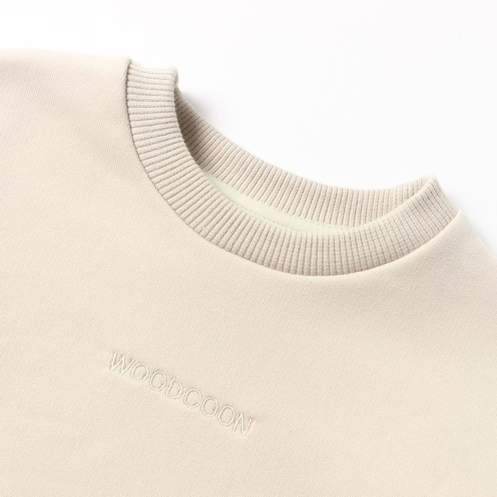 Свитшот детский, цвет светло-бежевый, рост 92 см