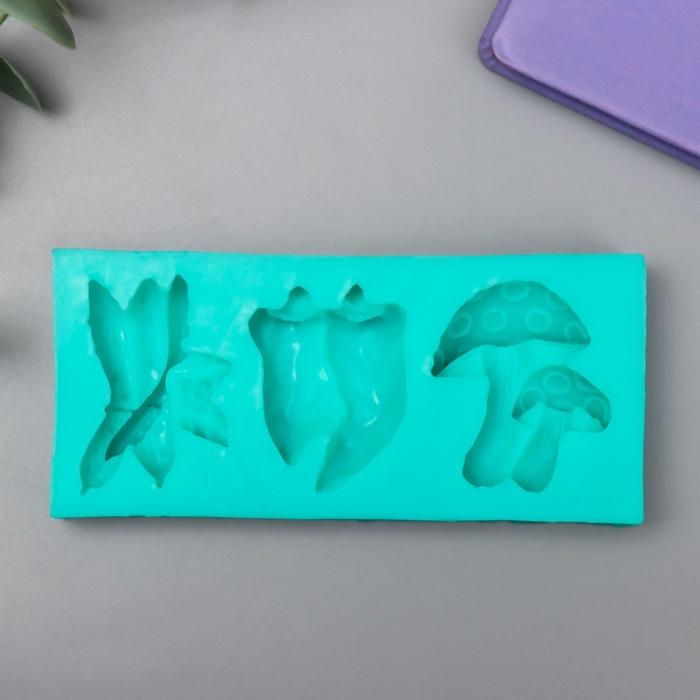 Молд силикон Молд силикон "Перец, грибы и огурцы" 3 предмета 5х11,6 см