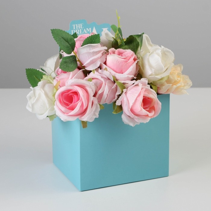 Коробки для мини букетов &laquo;THE DREAM IS REAL&raquo;, 12 &times; 20 &times; 10 см