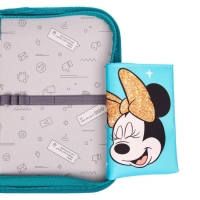 Пенал каркасный, 1 секция, 140х210х40 мм, откидной карман, тканевый, Минни Маус и единорог Пенал каркасный, 1 секция, 140х210х40 мм, откидной карман, тканевый, Минни Маус и единорог