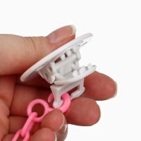 Набор: Соска - пустышка с держателем &laquo;Коала&raquo;, классичекая, +6 мес, цвет коралловый