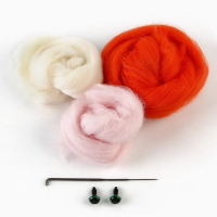 Валяние из шерсти. Игрушка &laquo;Рыжий котёнок&raquo;, набор для творчества